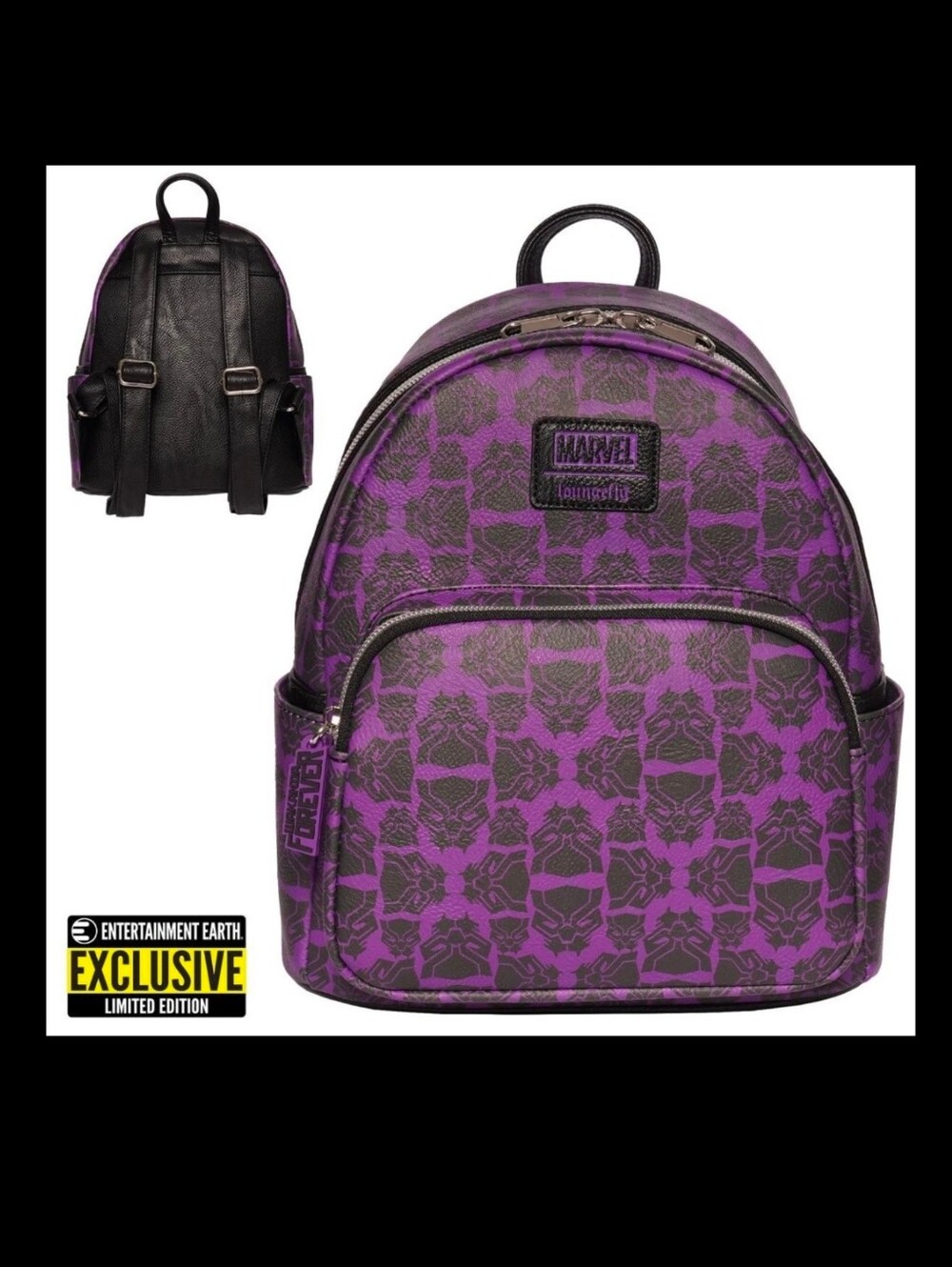 Loungefly Marvel Black Panther Wakanda Forever Backpack NWT